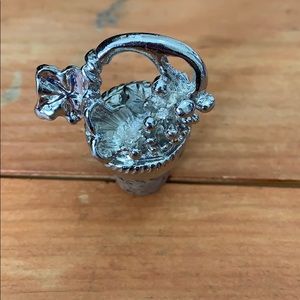 25th anniversary silver wine cork